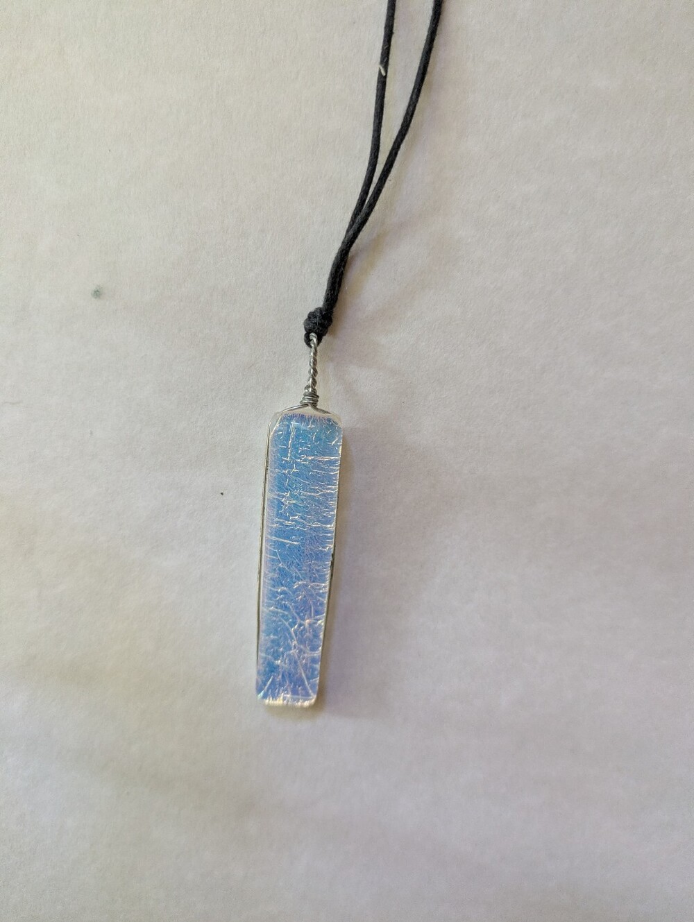 Iridescent Tile Necklace.